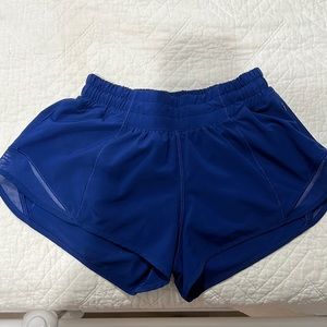 Blue lululemon shorts, 2.5 inseam, size 2